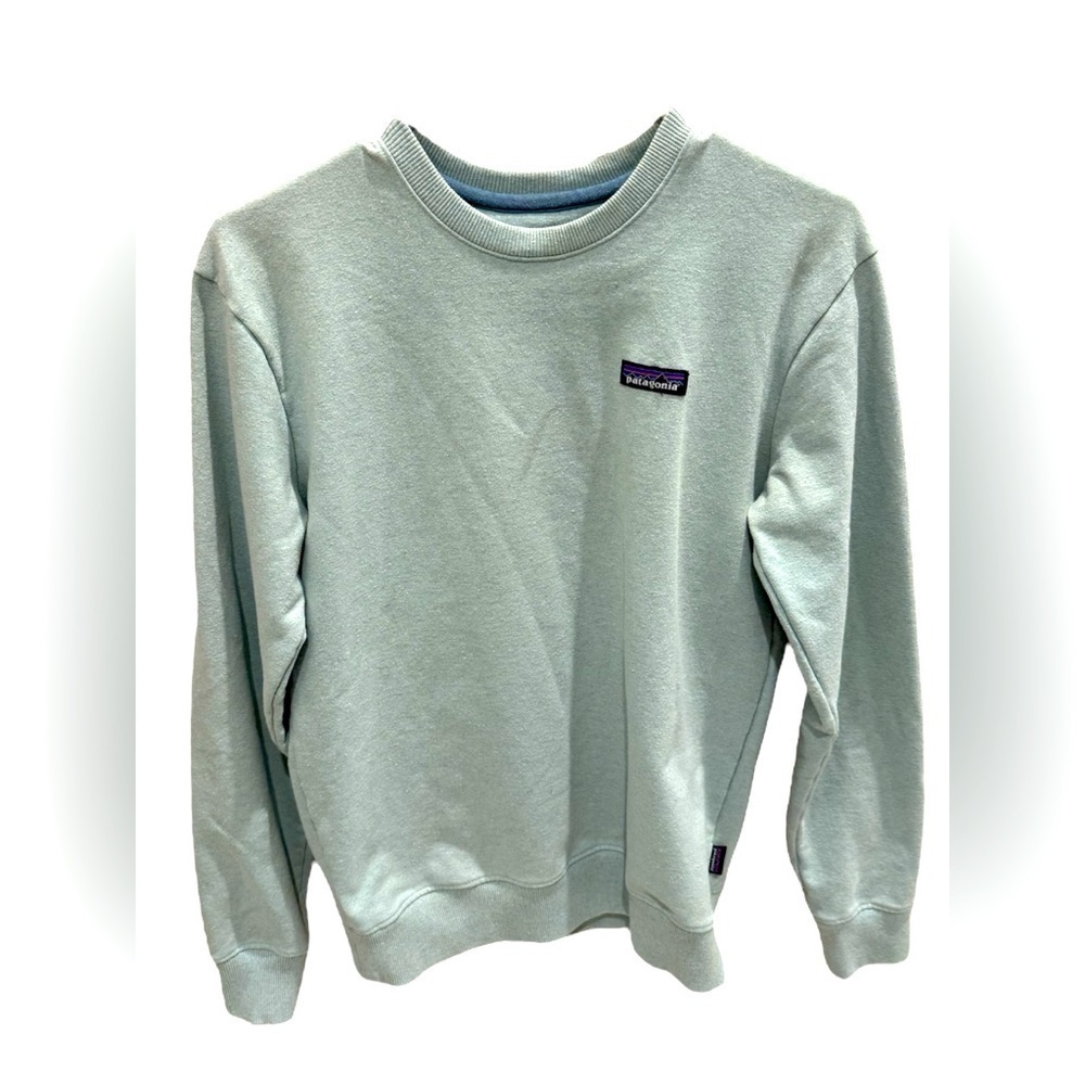 Patagonia Men's P-6 Label Uprisal Crew Sweatshirt Mint Green Size XS